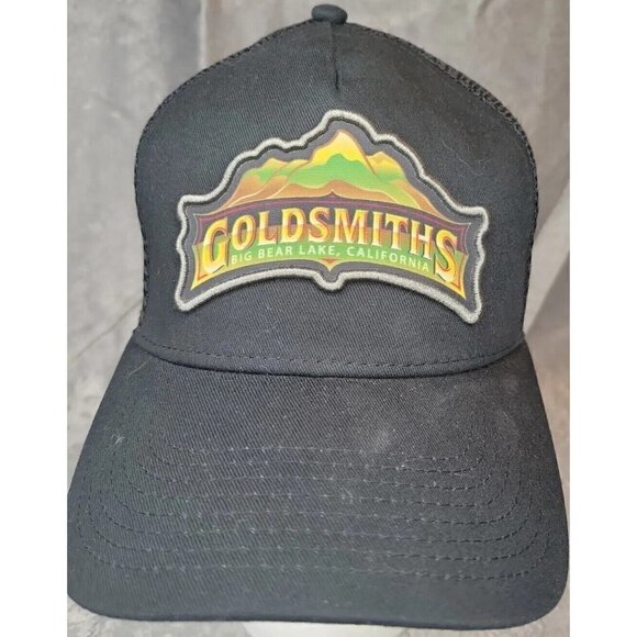 Big Bear California HAT BASEBALL snapback trucker black with patch Goldsmiths - Picture 1 of 11